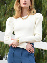 Load image into Gallery viewer, FELINA PUFF TOP IVORY

