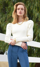 Load image into Gallery viewer, FELINA PUFF TOP IVORY
