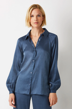 Load image into Gallery viewer, MOORE BUTTON-UP SHIRT STEEL
