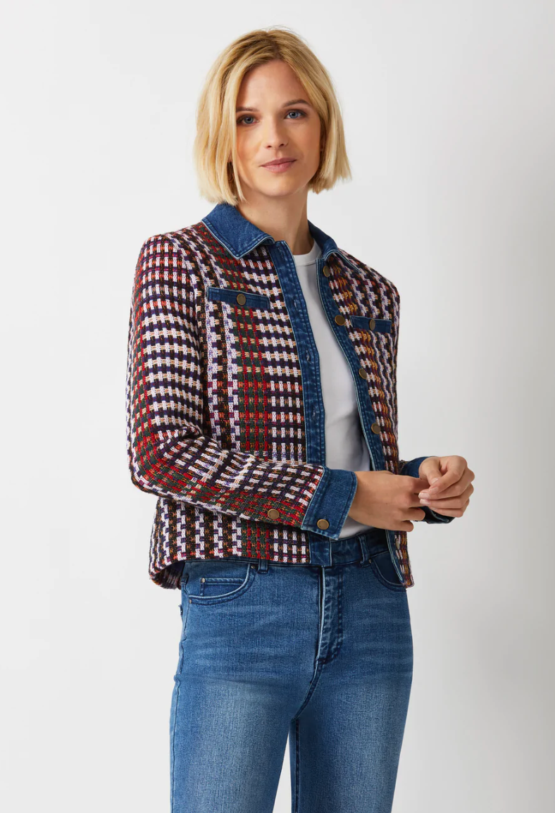 TWEED WITH DENIM JACKET