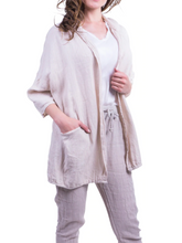 Load image into Gallery viewer, 9056-SD LINEN JACKET SAND

