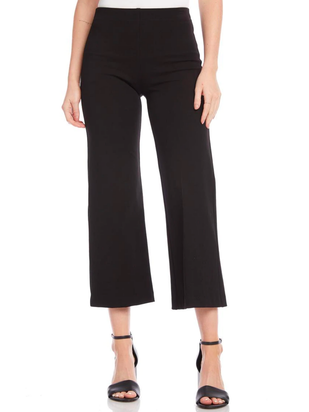 F09071 WIDE LEG PANTS BLACK